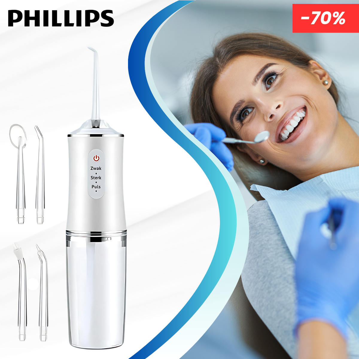 Phillips Waterflosser | 70% Jubileumkorting