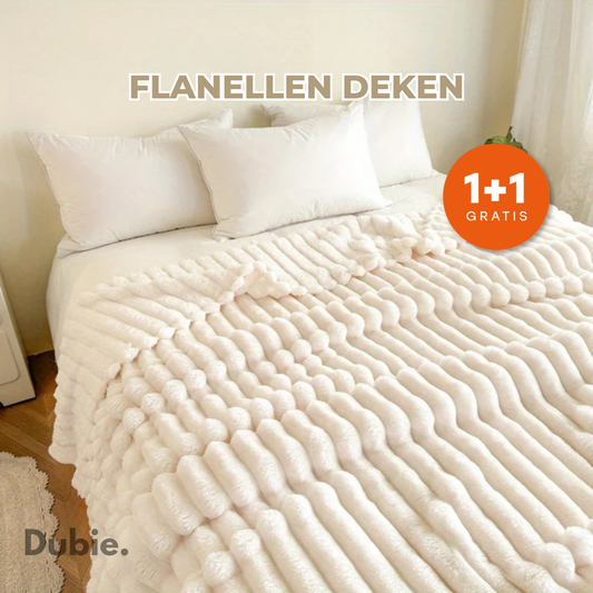 Flanellen Deken | 1+1 Gratis