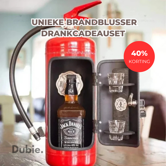 Unieke Brandblusser Drankcadeauset | 40% Korting