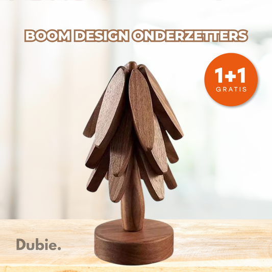 Dennenboom Onderzetters | 1+1 Gratis