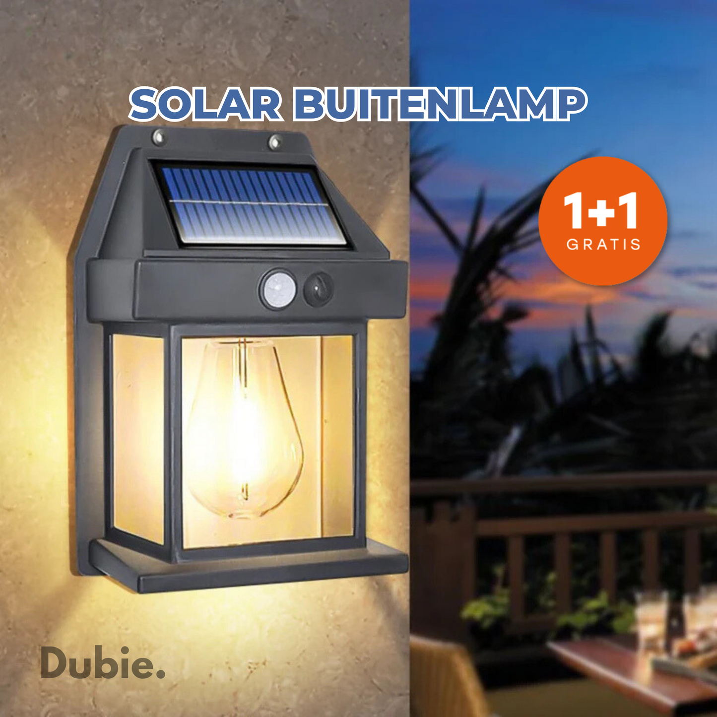 Solar Buitenlamp | 1+1 Gratis