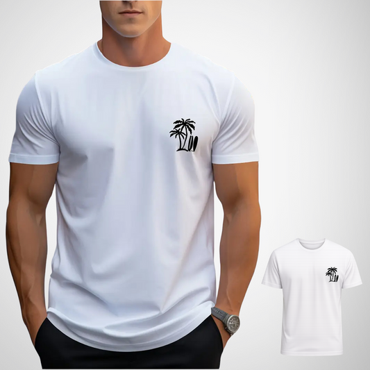 Katoenen T-shirt met Palmboom