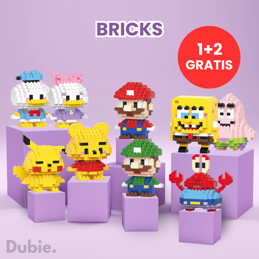 BRICKS Disney Bouwstenen Figuur | 1+2 Gratis