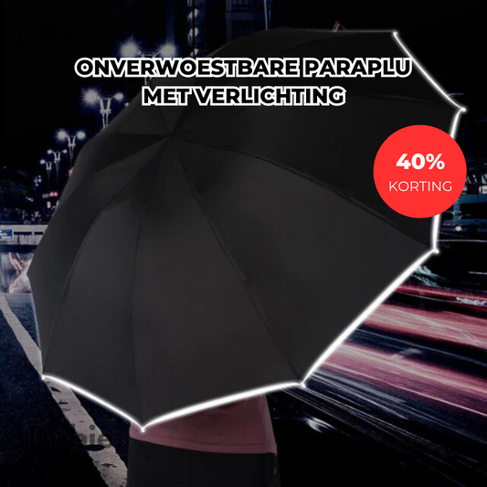 Onverwoestbare Paraplu Met Verlichting | 40% Korting