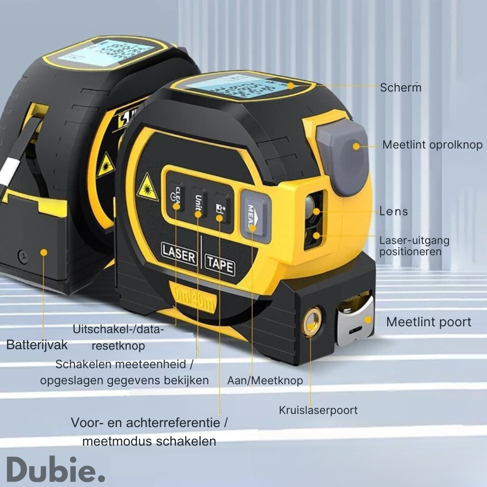 Infrarood Laser Rolmaat | Meet Nauwkeurigheid op Afstand | 40% korting