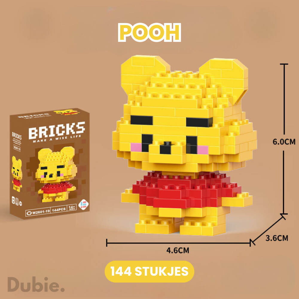 BRICKS Disney Bouwstenen Figuur | 1+2 Gratis