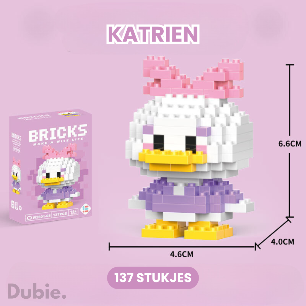 BRICKS Disney Bouwstenen Figuur | 1+2 Gratis