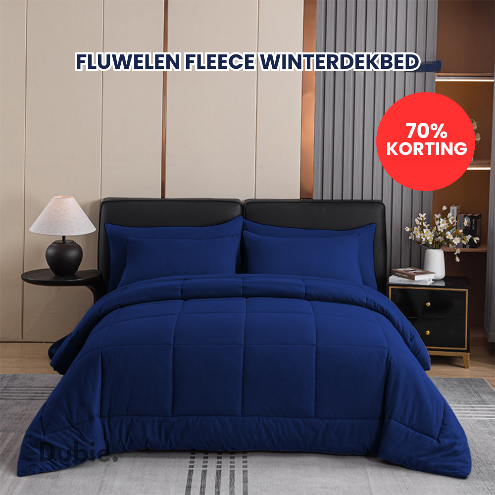 Fluwelen Fleece Winterdekbed | 70% Korting